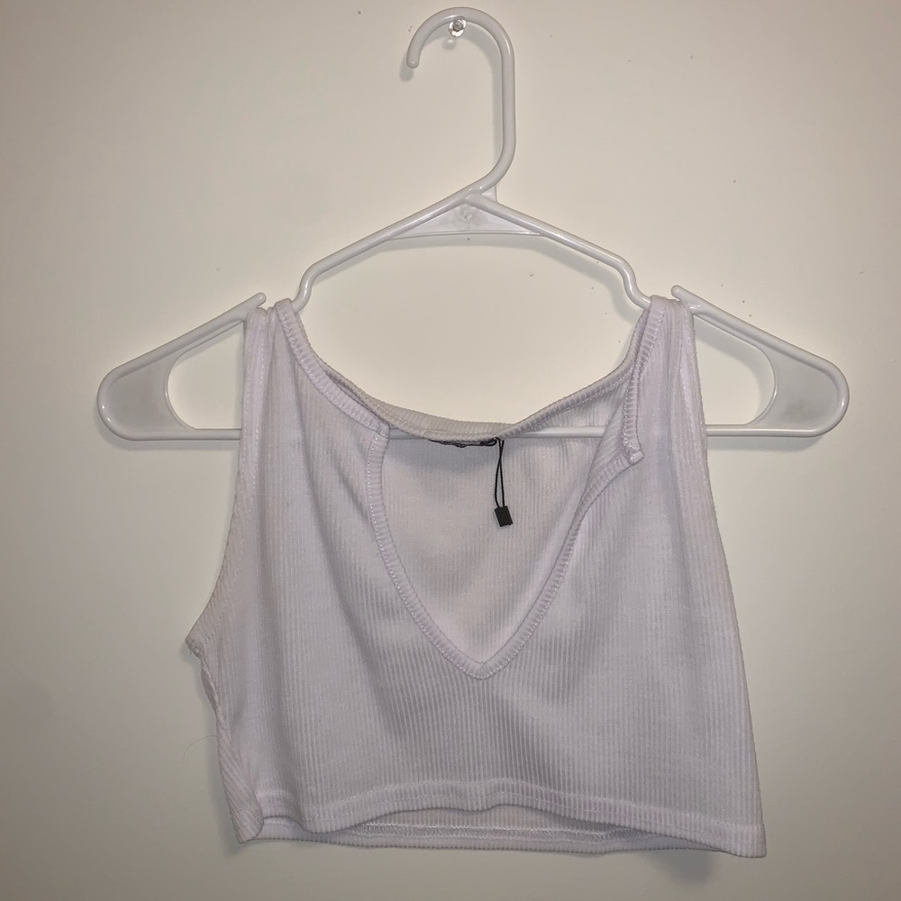 White Crop Top